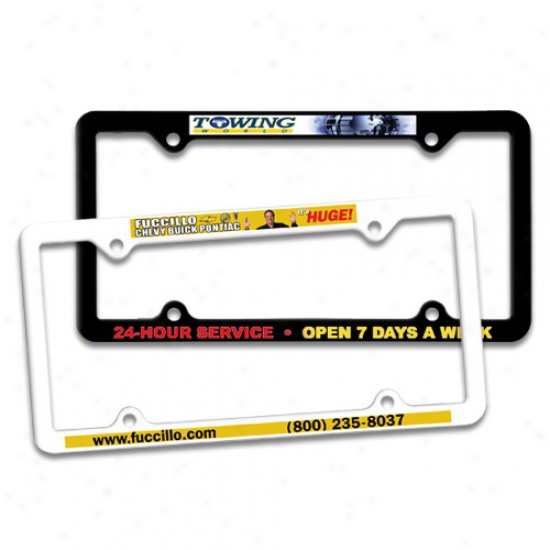 Tbin Panel License Plate Frame, Full Pigment Digital