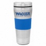 16 Oz. Stainless Steel Tumbler With Blue Rings