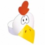 Chicken - Animal Hat Made From 14 Pt High Density White Poster Board