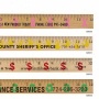 Handprint Background Rulers - Clear Lacquer Finish