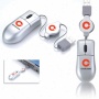 Portable Optical Mouse With Scroll Wheel And 30" Retractable Usb Cord