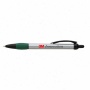 Retractable Ballpoint Pen With Silver Barrel, Black Pluunger And Clip, Blacl Ink