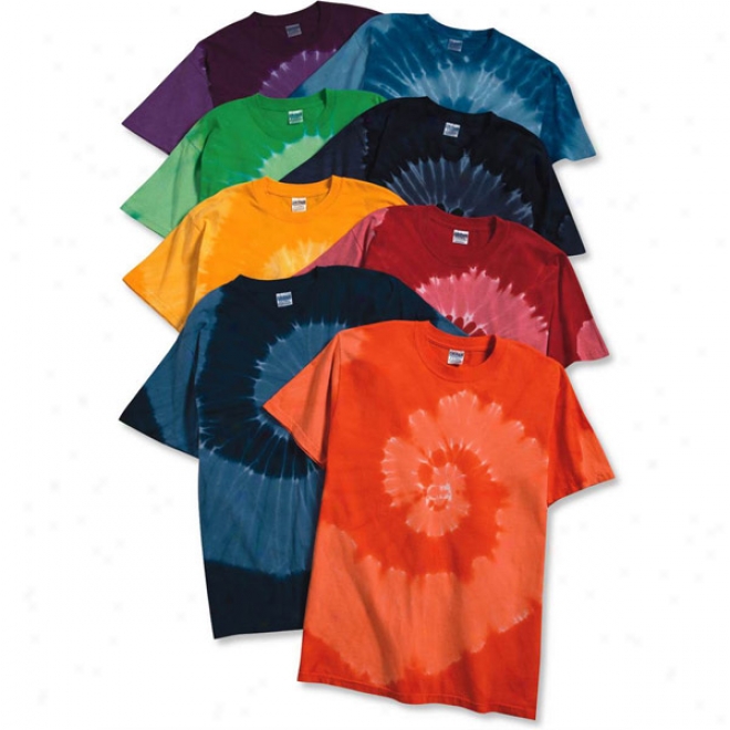 Tie-dyed Tone-on-tone Spiral T-shirt