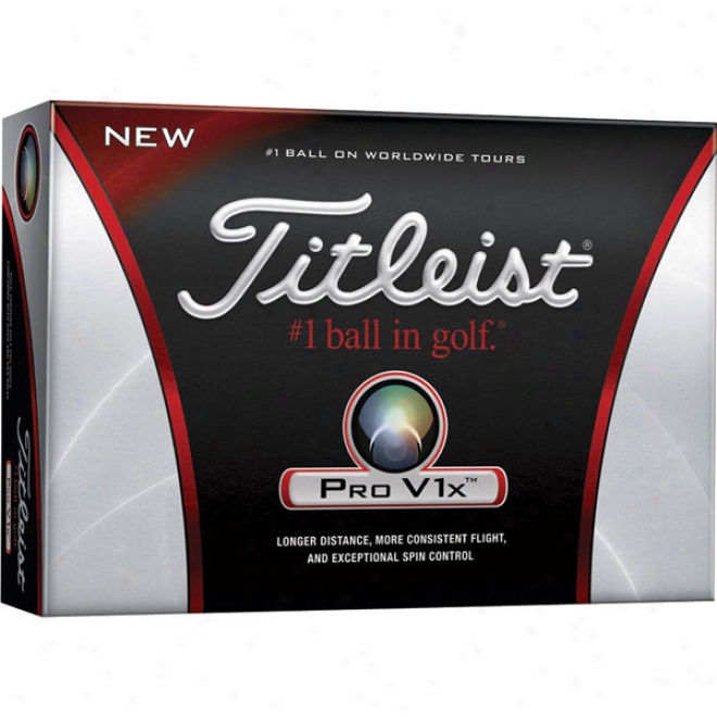 Titleist Pro V1x "low Spin And Increased Swiftness For Long