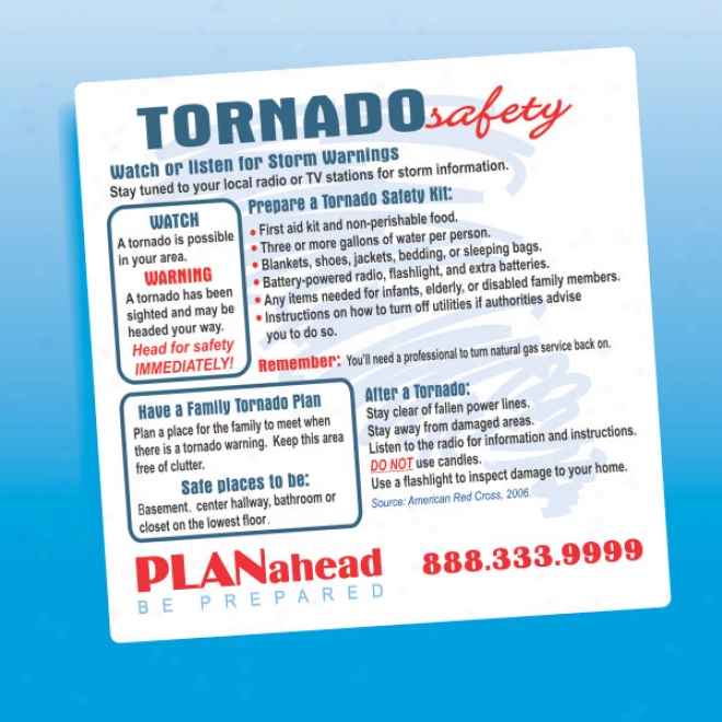 Tornado Safety - Health And Safety Magnet