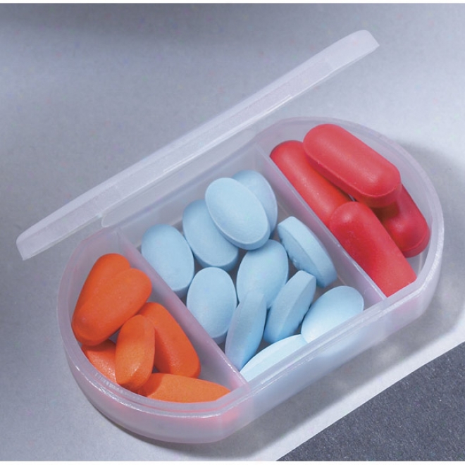 Tri-case - Pill Box With 3 Compartments