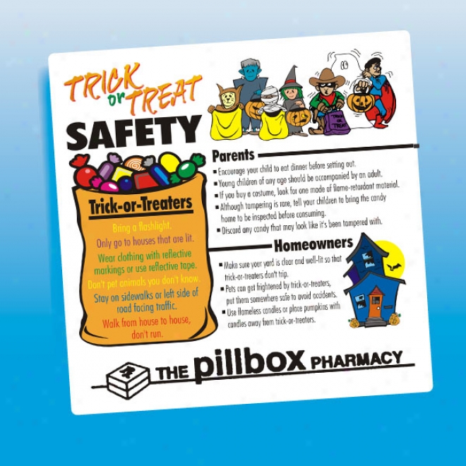 Trick Or Treat Safety - Health And Safety Magnet