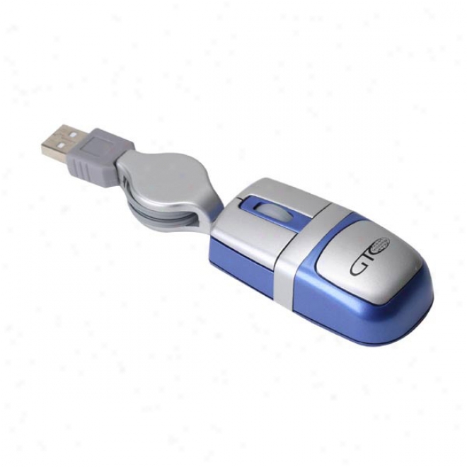 Two Tone Mini Optical Mouse With Matte Silver And Frost Color Circumstance