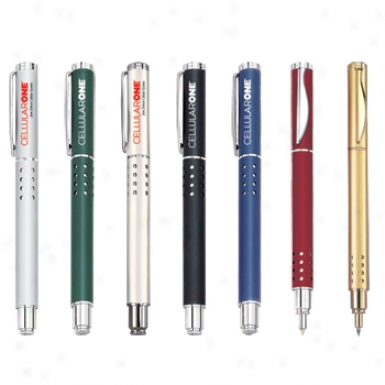 Vulcan - Click Action Roller Ball Pen With Matte Lacquer Finish