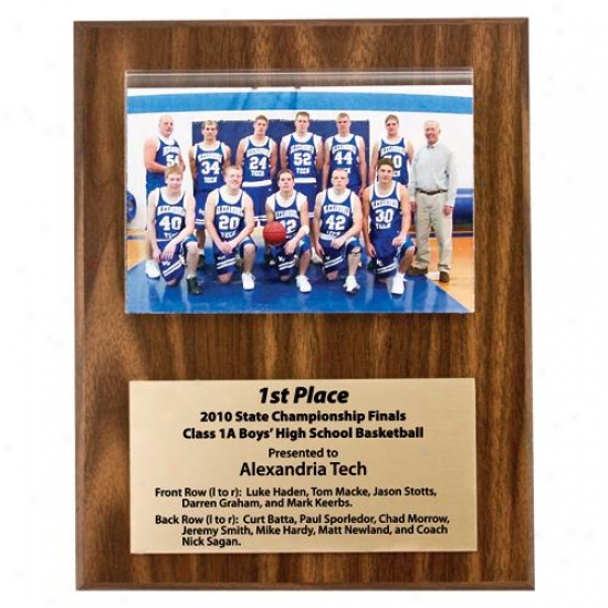 Waln8t Finish Photo Plaque - 8" X 10"