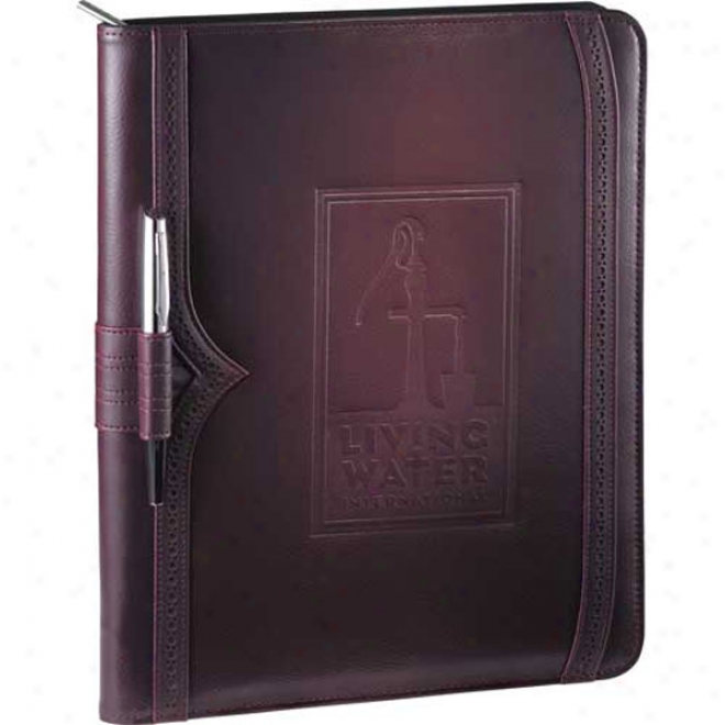 Wingtip Zippered Padfolio