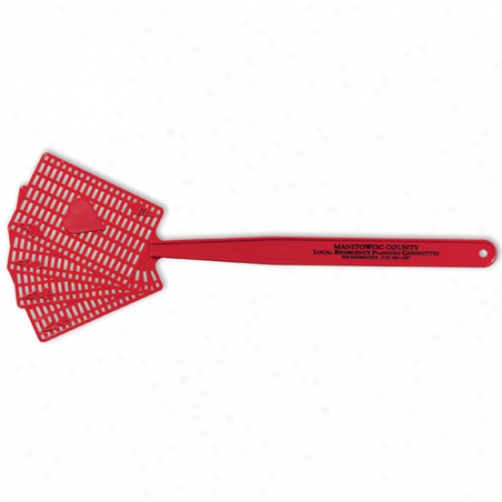 Without Pips - Fly Swatter With Four Particle Cards Shape Pad