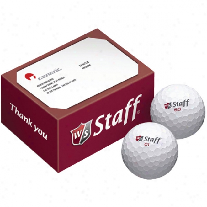 Ws2bc - Wilson Staff-officers 2 Ball Business Card Box