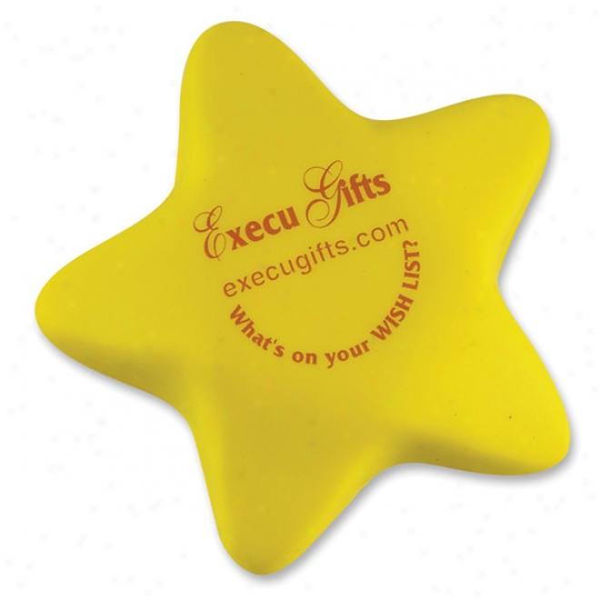 Yellow Star Stress Shape