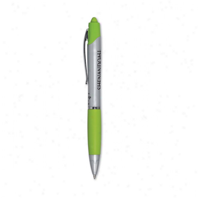 Zebra Z Grip Max Retractable Ballpoint Silvet Barrel