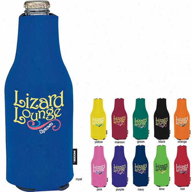 Zip-up Bottle Koozie Kooler