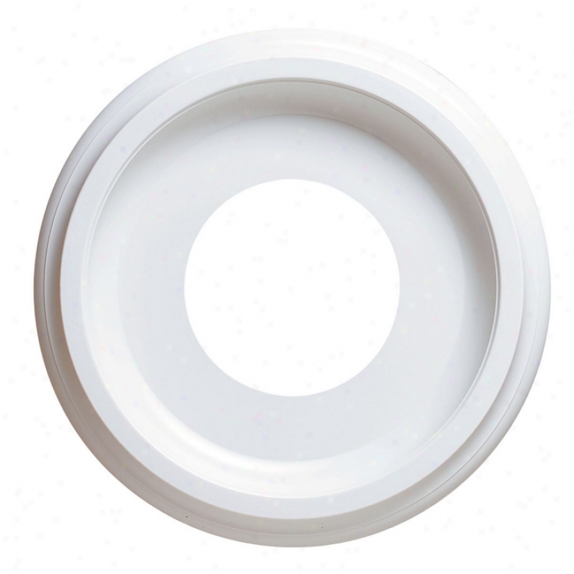 10" Diameter White Finish Decorative Ceiling Medallion (27976)