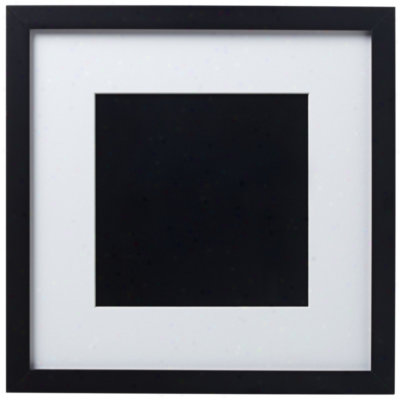 14 X 14 Black Finish With White Matting Wall Art Frame (r6083)