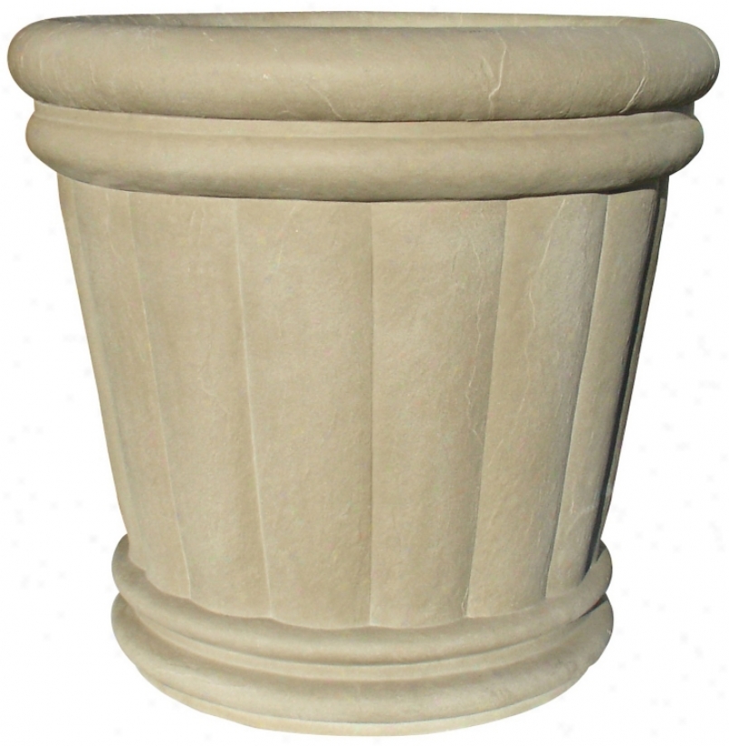 18" Slate Gray Roman Urn Planter (t6879)