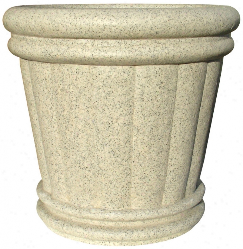 18" Speckled Granitte Roman Urn Planter (t6881)