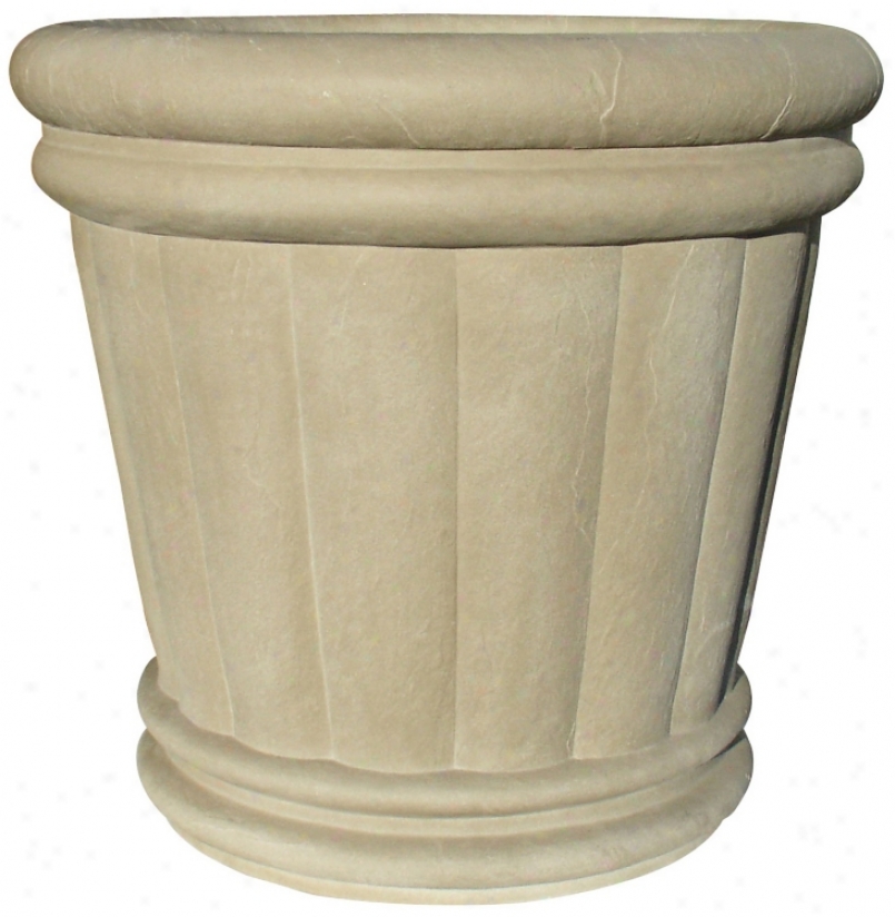 22" Slaet Gray Roman Urn Planter (t6888)