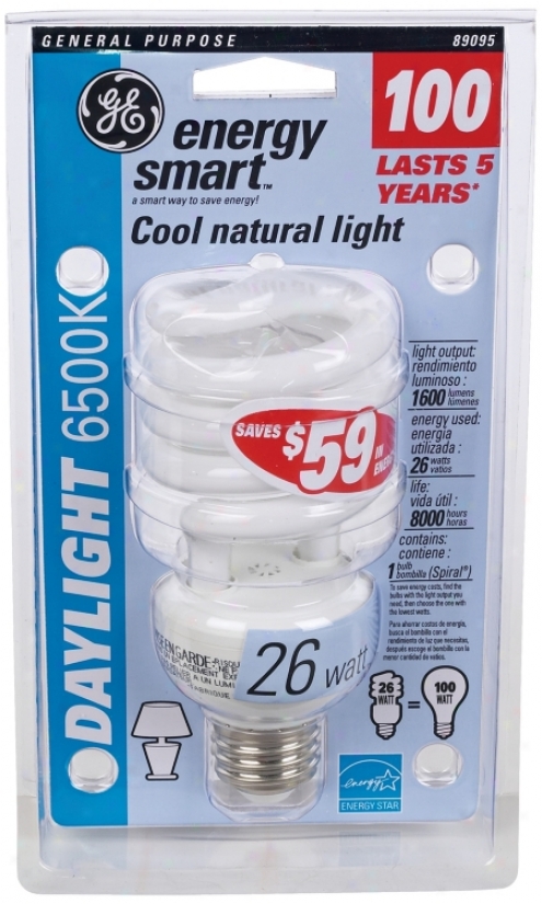 26 Watt Daylight 6500k Cfl Twost Energy Star&#174; Light Bulb (35256)