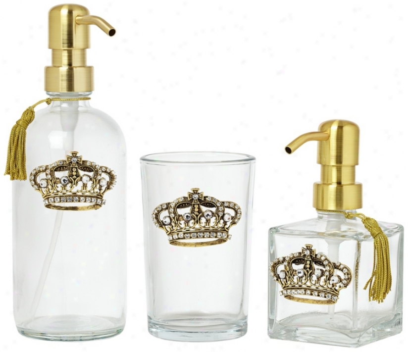 3-piece Gold Crown Bathroom Vanity Set (u7926)