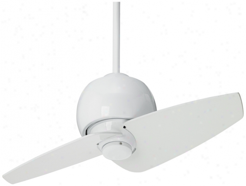 30" Entity White Damp Location Ceiling Fan (r0169)