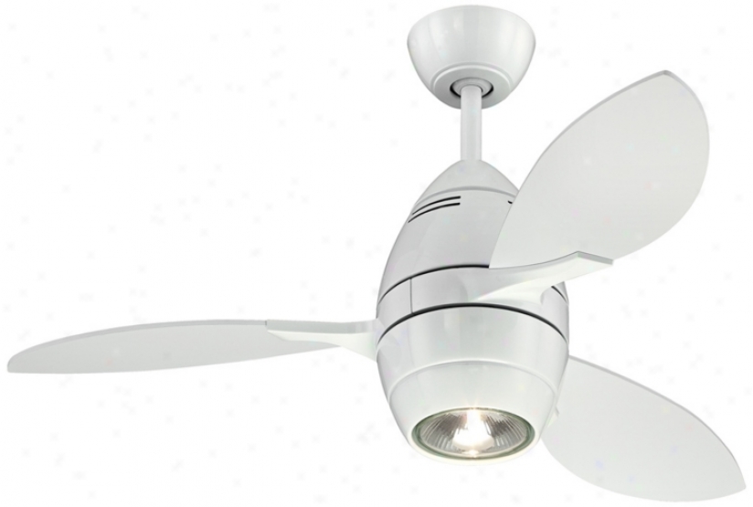 36" Casa Vieja Revolve White Ceiling Fan (u8972)