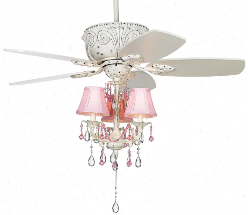 43" Casa Deville Pretty In Pink Pull Fetter Ceiling Fan (87534-45955-53567)