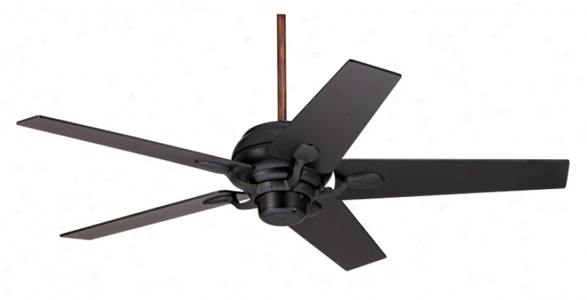 52" Casa Optima Matte Black Ceiling Fan (73988-94061)