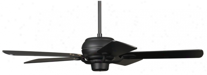 52" Casa Optima Matte Black Matching Blades Ceiling Fan (73978-94006)