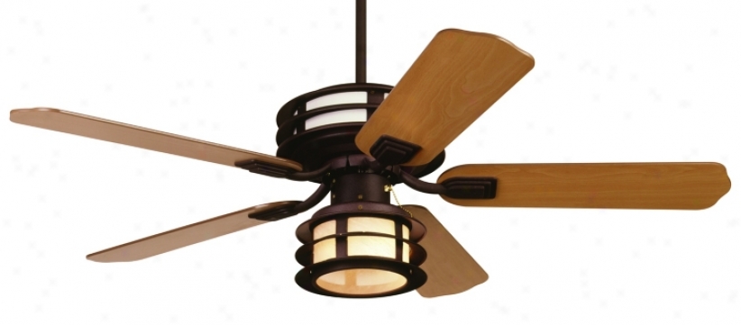 52" Casa Vieja Outdoor Mission&#8482; Damp Listed Fan (07246)