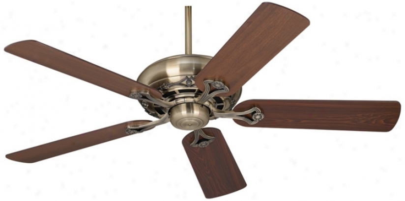 52" Casa Vieja&#174; Trilogy&#8482; Ancient rarity Brass Ceiling Fan (r0100)