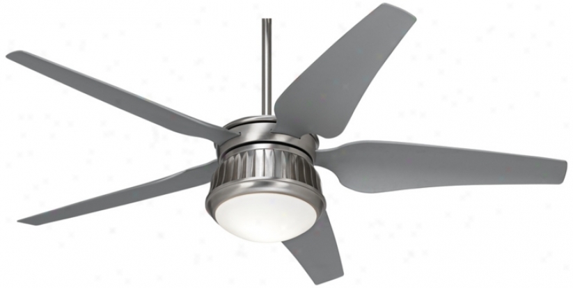 52" Possini Euro Prowler Steel Damp Rated Ceiling Fan (u9429)