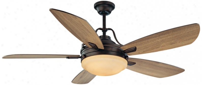 52" Savoy House Santa Ana English Bronze Finish Ceiling Fan (n5175)