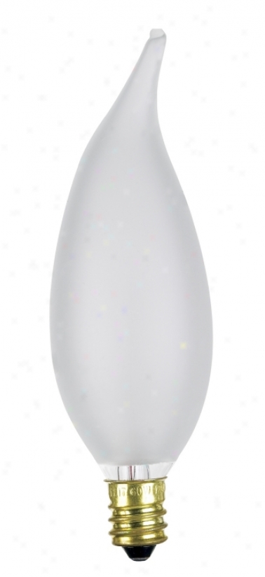 60 Watt Candle Flme Frosted Light Bulb (25153)
