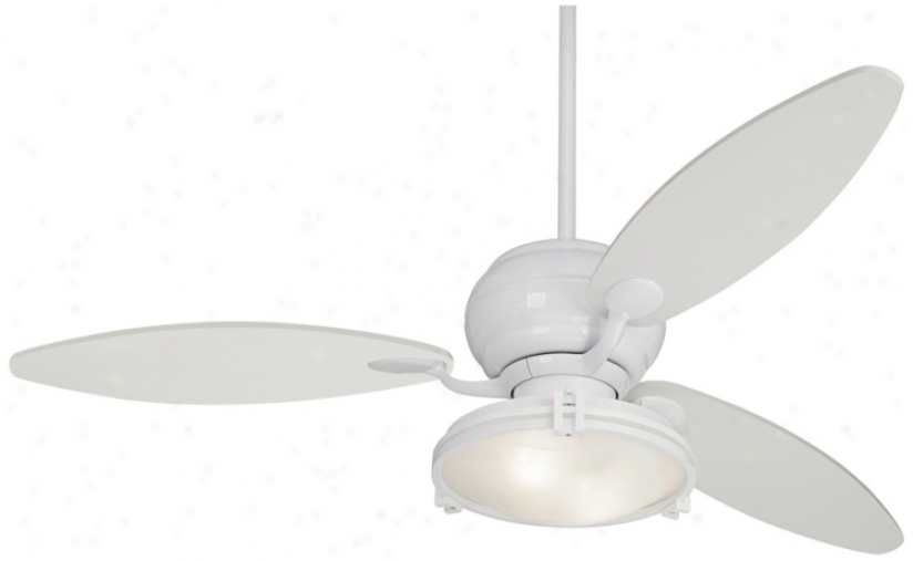 60" Casa Optima White Ceiling Fan With Light Kit (r2182-r2443-81847)