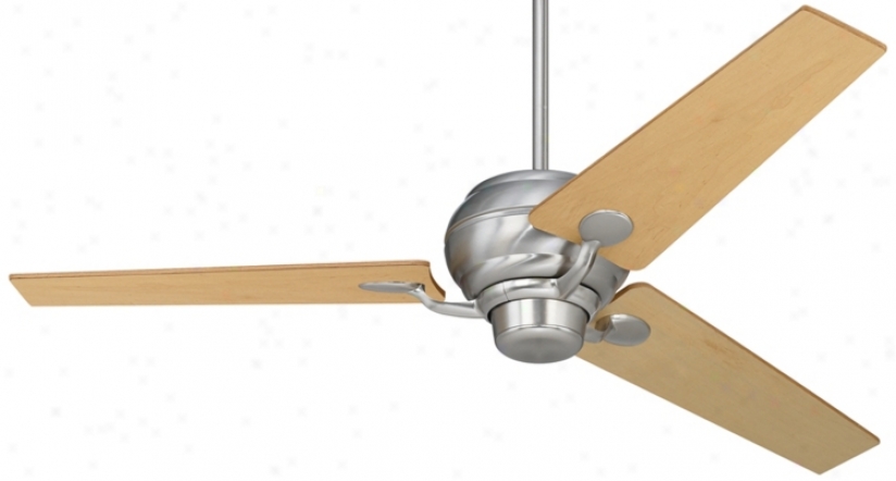 60" Spyder&#8482; Brushed Steel Maple Blades Ceiling Fan (r2181-r2490)