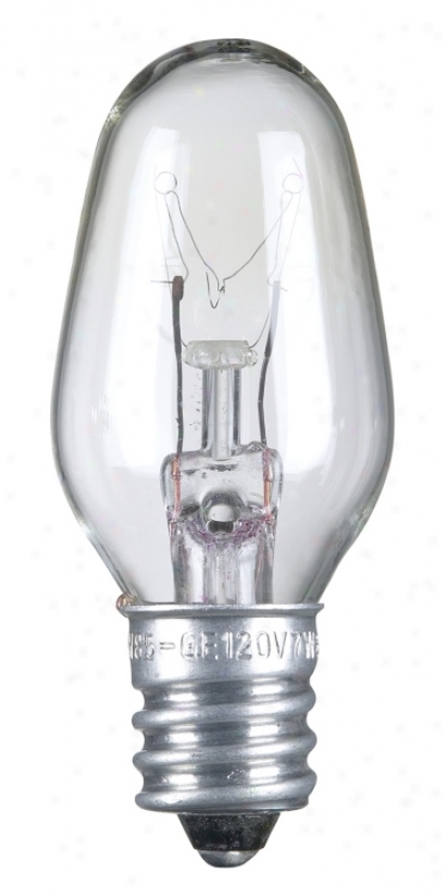 7 Watt C-7 Clear Candelabra Light Bulb (50767)
