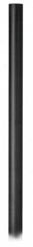 84" Black Finish Outdoor Pole (13520)