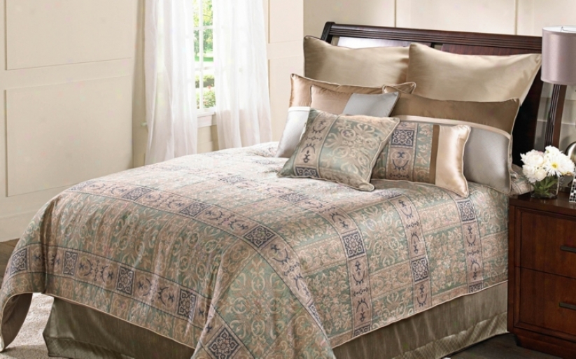 9-piece Elegance Cotton Queen Comforter Contrive (w4821)