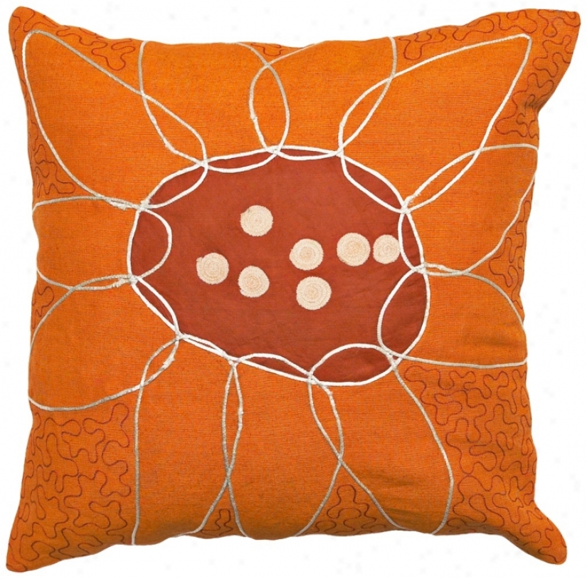 Abstracy Floral Puzzlr  Pillow (f8138)