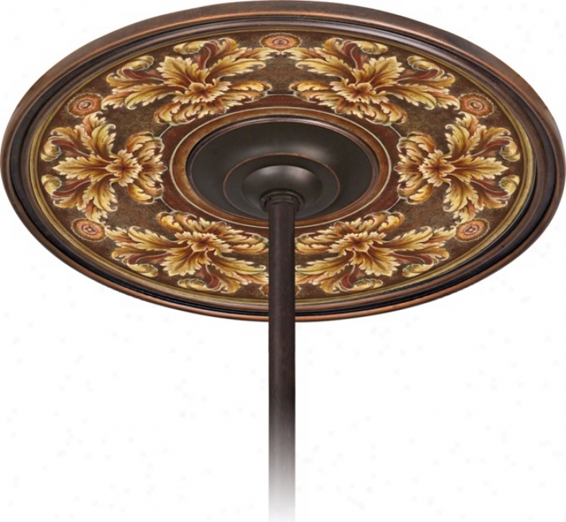 Acanthus Noble Bronze 6 1/2" Aperture Ceiling Fan Medallion (h3293-m4644)