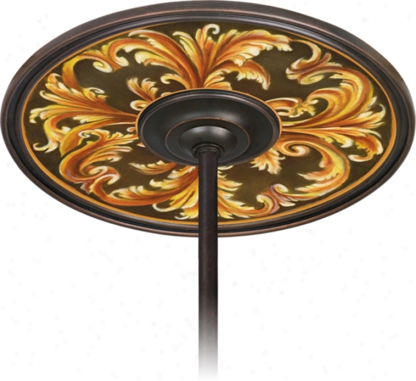 Acanthus Regal 6 1/2" Opening Bronze Ceiling Fan Medallion (h3293-h3640)