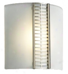 Acid Frost Glass Deco 8 1/2" High Ada Wall Sconce (h4096)