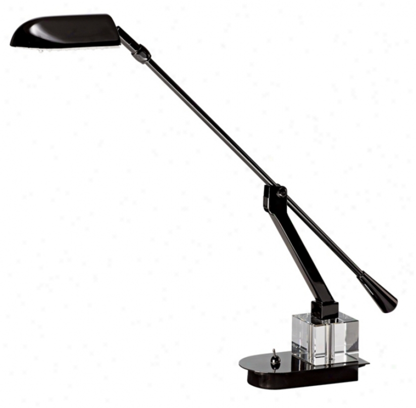 Adjustable Arm Black-chrome Led Desk Lamp (55718)