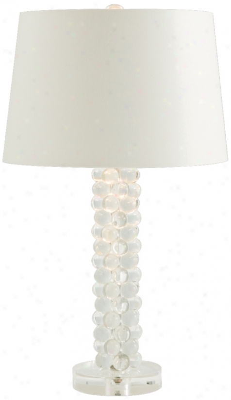 Adrian Glass Column 25 3/4" High Table Lamp (k4701)