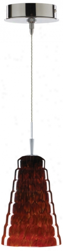 Alico Scalino Lava Glass Chrome Mini Pendant (p6295-p8011)