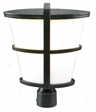 Allegra Oil-rubbed Bronze 16" High Outdoor Post Light (h4503)